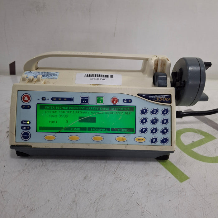 Smiths Medical Medfusion 3500 Version 5 Syringe Infusion Pump