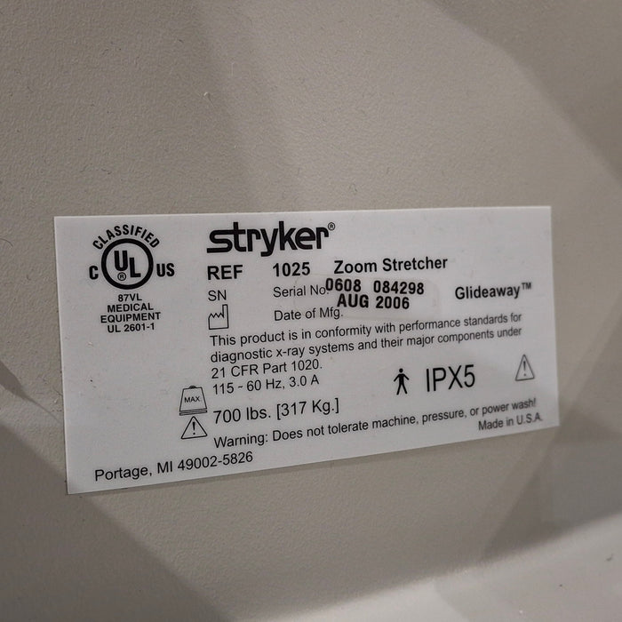 Stryker 1025 Zoom Stretcher