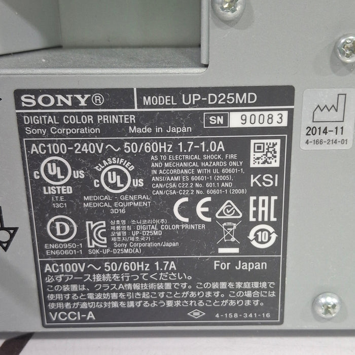 Sony UP-D25MD Digital Color Printer