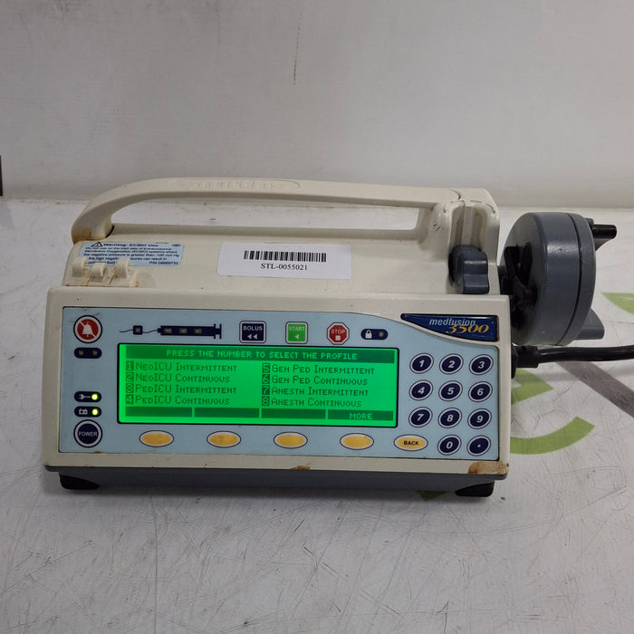 Smiths Medical Medfusion 3500 Version 5 Syringe Infusion Pump
