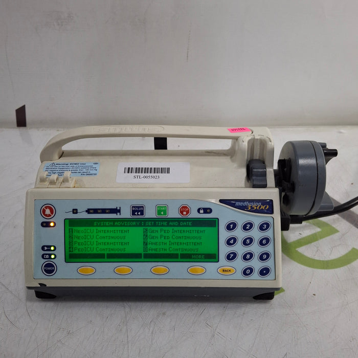 Smiths Medical Medfusion 3500 Version 5 Syringe Infusion Pump