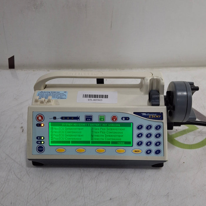 Smiths Medical Medfusion 3500 Version 5 Syringe Infusion Pump
