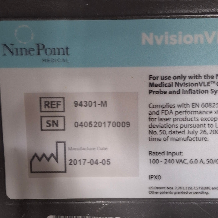 NinePoint Medical Inc NvisionVLE Imaging System