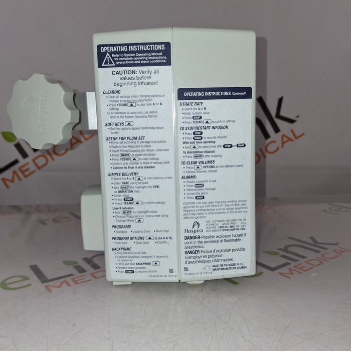 Hospira Plum A+ Infusion Pump