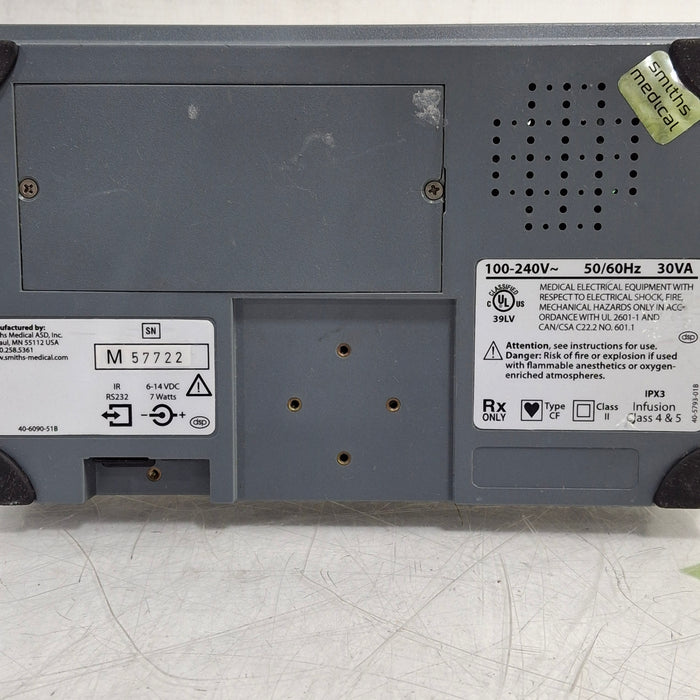 Smiths Medical Medfusion 3500 Version 5 Syringe Infusion Pump