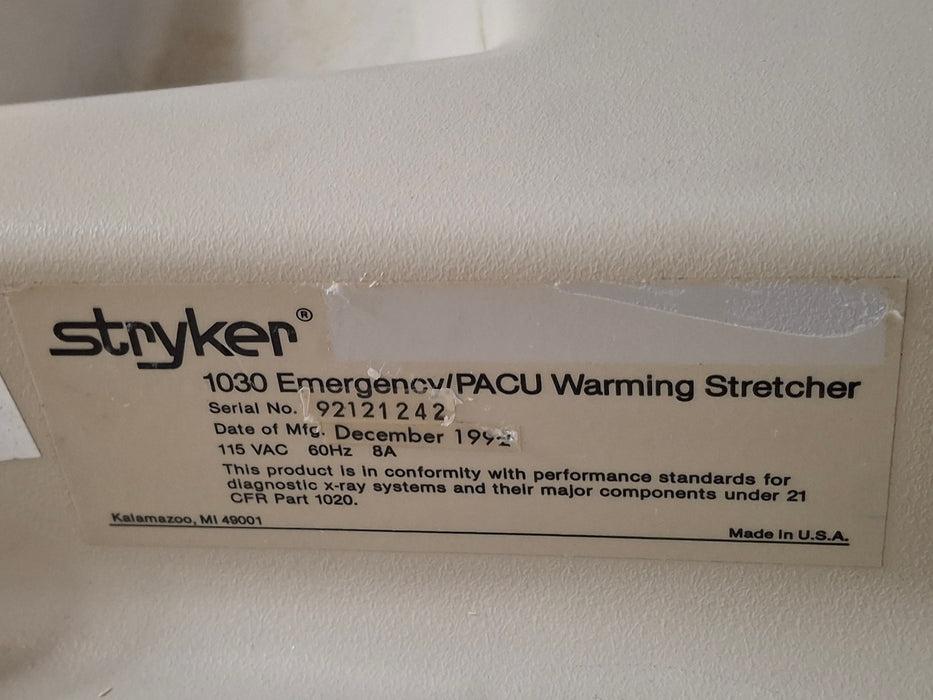 Stryker 1030 Emergency Department/PACU Stretcher