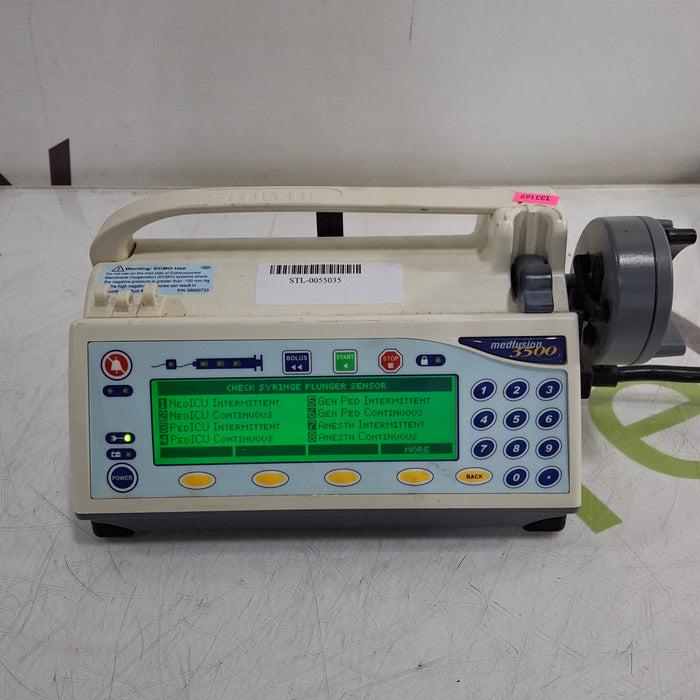 Smiths Medical Medfusion 3500 Version 5 Syringe Infusion Pump