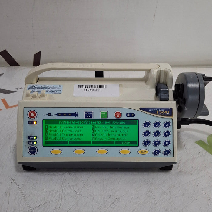 Smiths Medical Medfusion 3500 Version 5 Syringe Infusion Pump