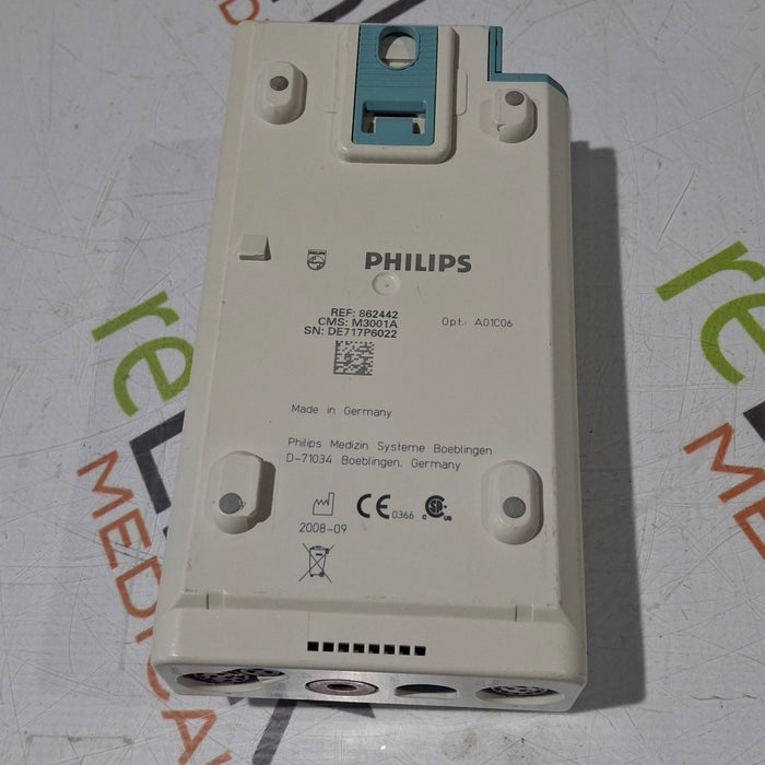 Philips M3001A-A01C06 Fast SpO2, NIBP, ECG, Temp, IBP MMS Module