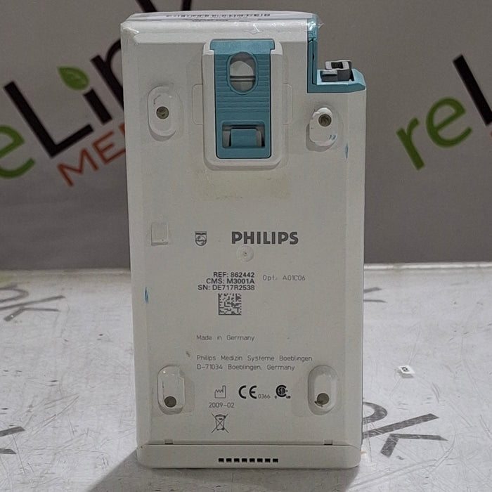 Philips M3001A-A01C06 Fast SpO2, NIBP, ECG, Temp, IBP MMS Module