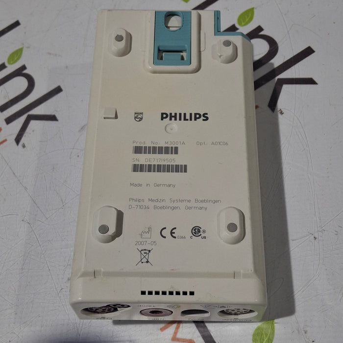 Philips M3001A-A01C06 Fast SpO2, NIBP, ECG, Temp, IBP MMS Module