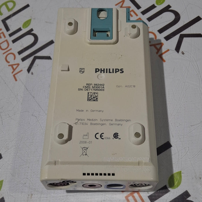 Philips M3001A-A02C18 OxiMax SpO2, NIBP, 12 lead ECG, Temp, IBP MMS Module