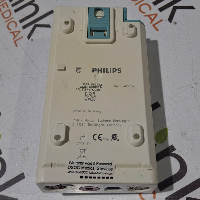 Philips M3001A-A03C06 Masimo SpO2, NIBP, ECG, Temp, IBP MMS Module