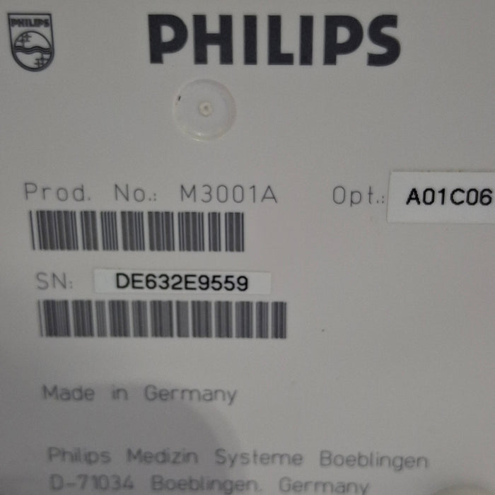 Philips M3001A-A01C06 Fast SpO2, NIBP, ECG, Temp, IBP MMS Module