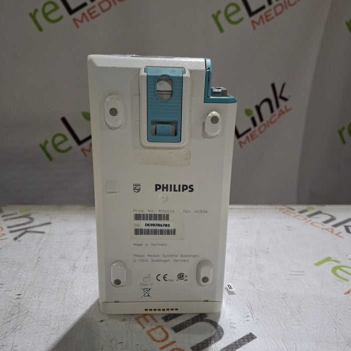 Philips M3001A-A01C06 Fast SpO2, NIBP, ECG, Temp, IBP MMS Module