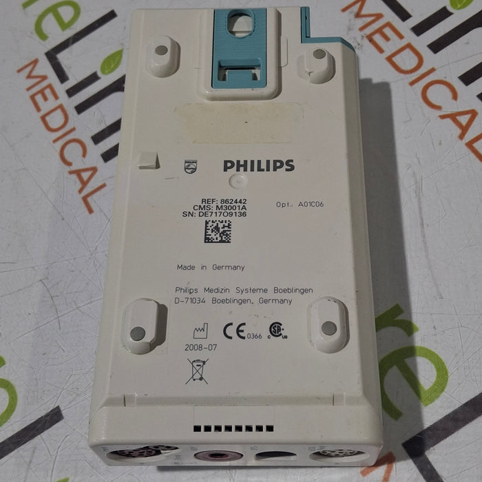 Philips M3001A-A01C06 Fast SpO2, NIBP, ECG, Temp, IBP MMS Module