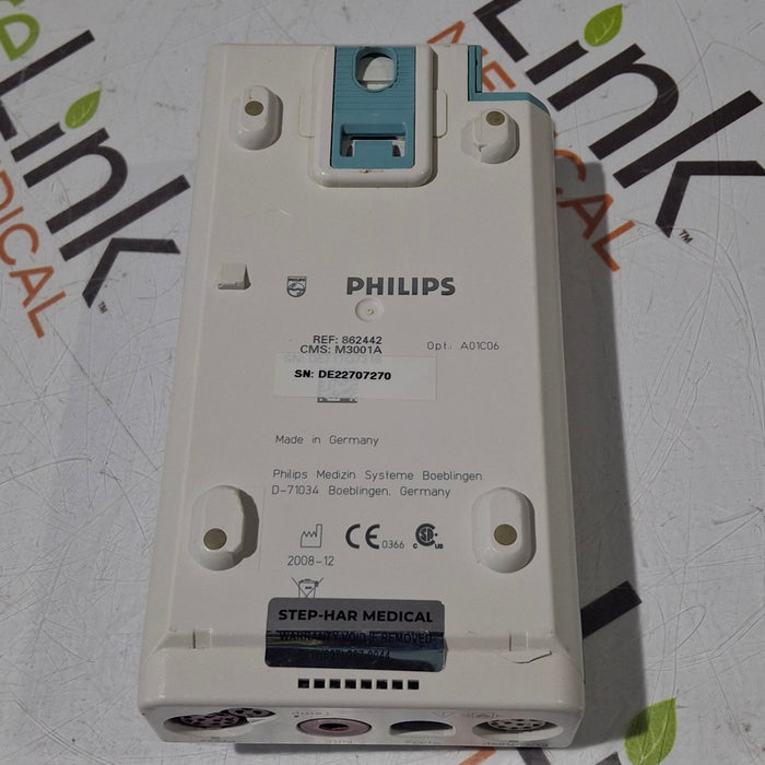 Philips M3001A-A01C06 Fast SpO2, NIBP, ECG, Temp, IBP MMS Module