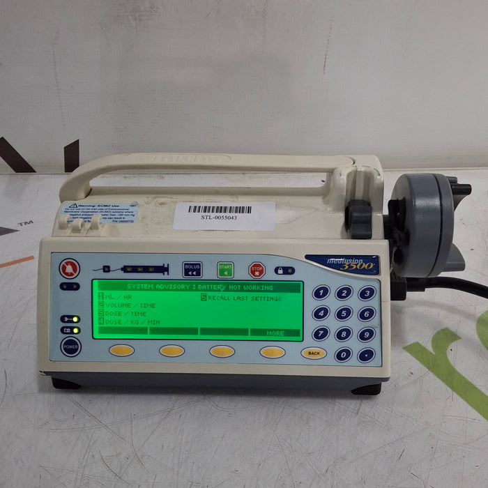 Smiths Medical Medfusion 3500 Version 6 Syringe Infusion Pump
