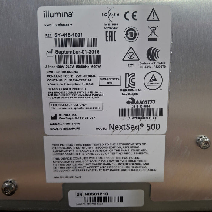 Illumina NextSeq 500 Genome Sequencing System