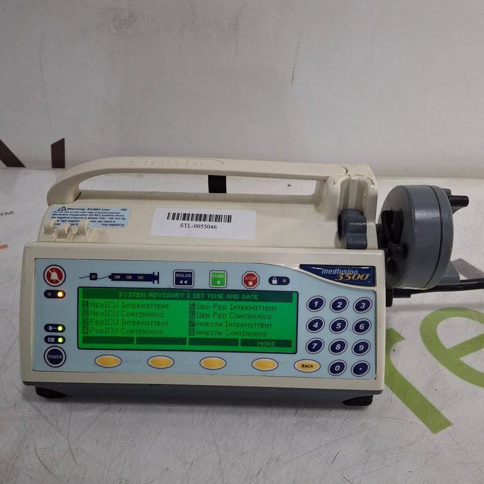 Smiths Medical Medfusion 3500 Version 5 Syringe Infusion Pump