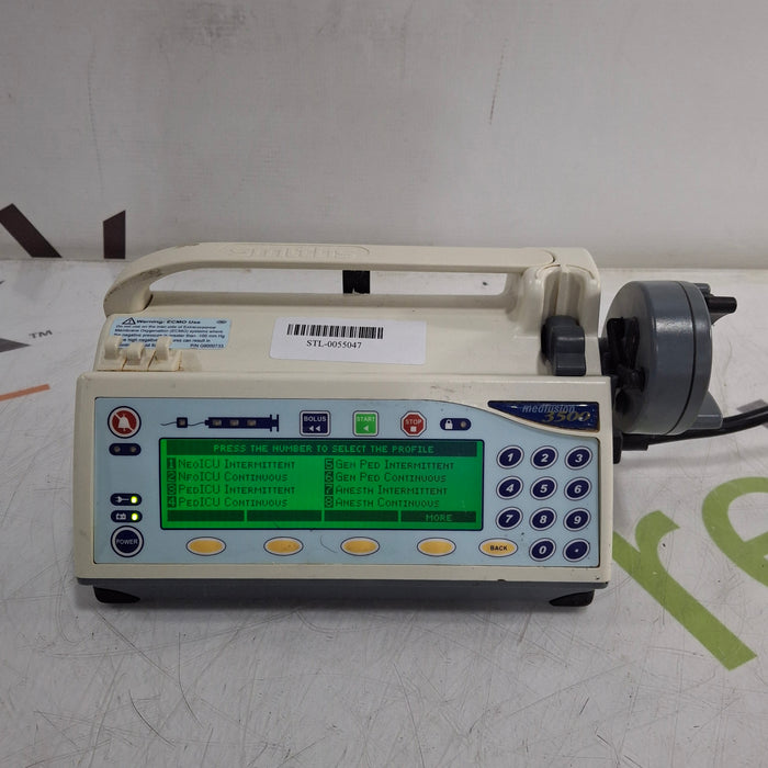 Smiths Medical Medfusion 3500 Version 5 Syringe Infusion Pump