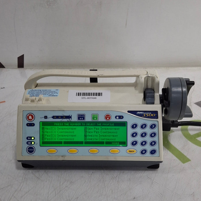 Smiths Medical Medfusion 3500 Version 5 Syringe Infusion Pump
