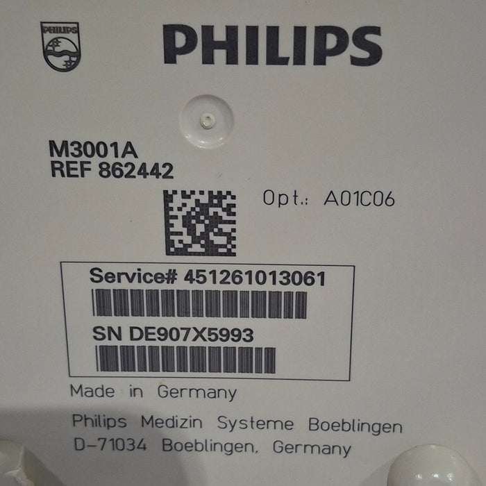 Philips M3001A-A01C06 Fast SpO2, NIBP, ECG, Temp, IBP MMS Module