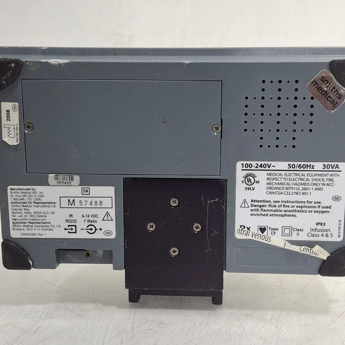 Smiths Medical Medfusion 3500 Version 5 Syringe Infusion Pump