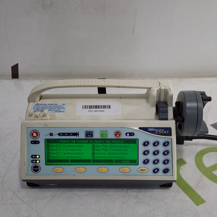 Smiths Medical Medfusion 3500 Version 5 Syringe Infusion Pump