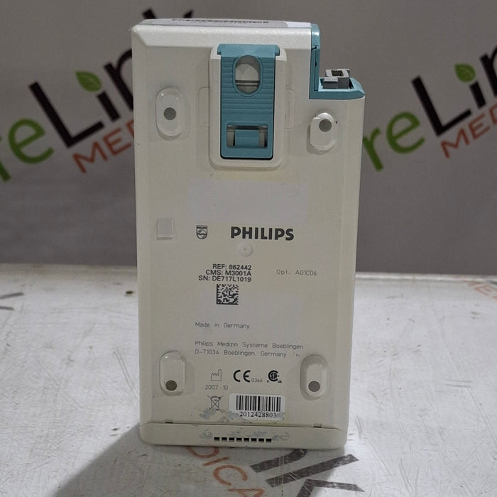 Philips M3001A-A01C06 Fast SpO2, NIBP, ECG, Temp, IBP MMS Module