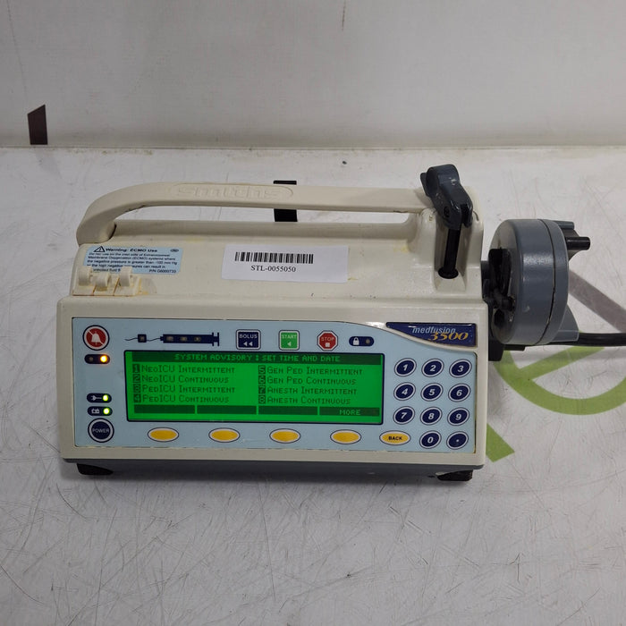 Smiths Medical Medfusion 3500 Version 5 Syringe Infusion Pump