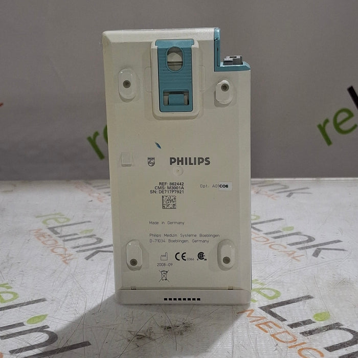 Philips M3001A-A01C06 Fast SpO2, NIBP, ECG, Temp, IBP MMS Module