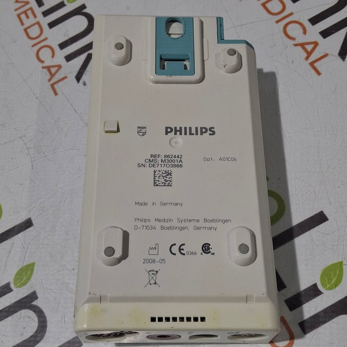 Philips M3001A-A01C06 Fast SpO2, NIBP, ECG, Temp, IBP MMS Module