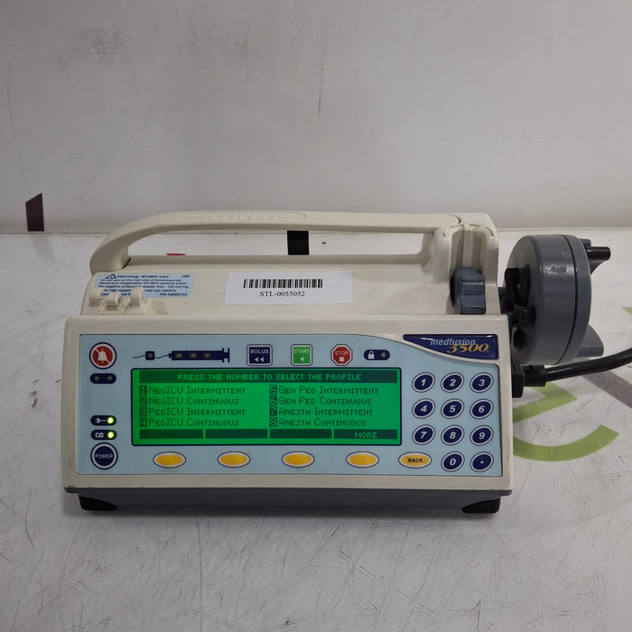 Smiths Medical Medfusion 3500 Version 5 Syringe Infusion Pump