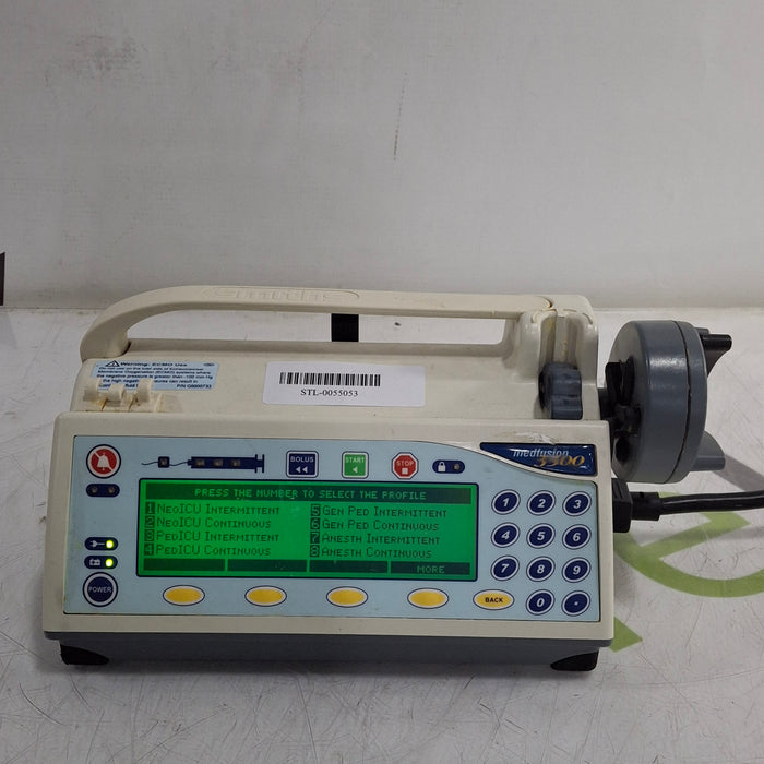 Smiths Medical Medfusion 3500 Version 5 Syringe Infusion Pump