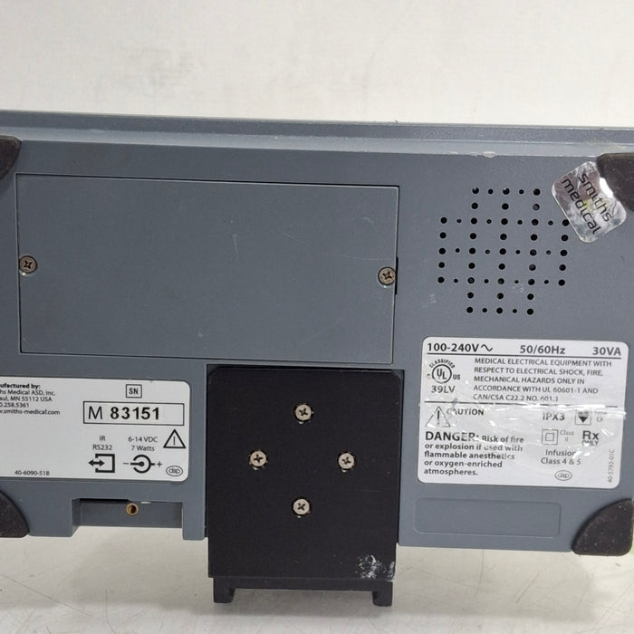 Smiths Medical Medfusion 3500 Version 5 Syringe Infusion Pump