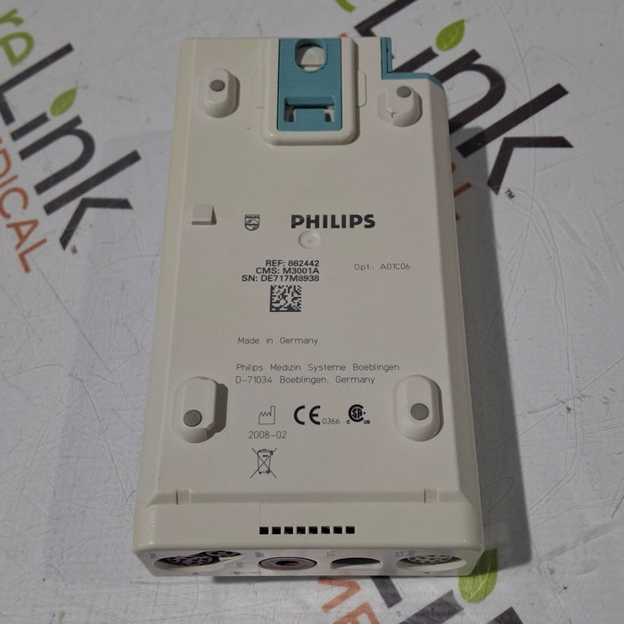 Philips M3001A-A01C06 Fast SpO2, NIBP, ECG, Temp, IBP MMS Module