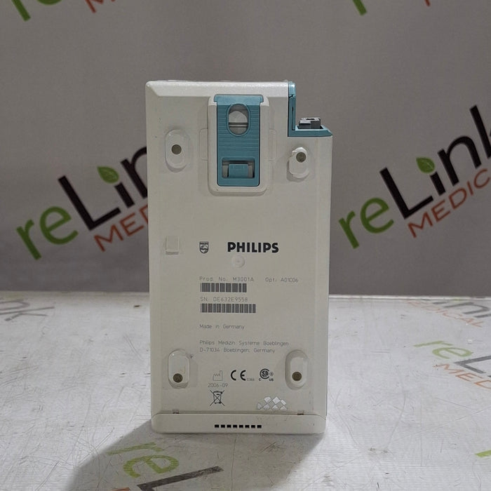 Philips M3001A-A01C06 Fast SpO2, NIBP, ECG, Temp, IBP MMS Module