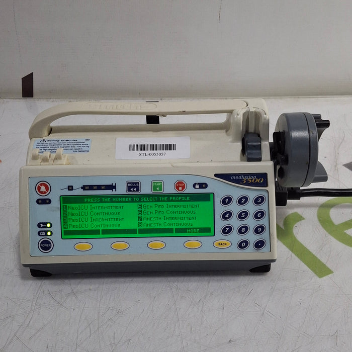 Smiths Medical Medfusion 3500 Version 5 Syringe Infusion Pump