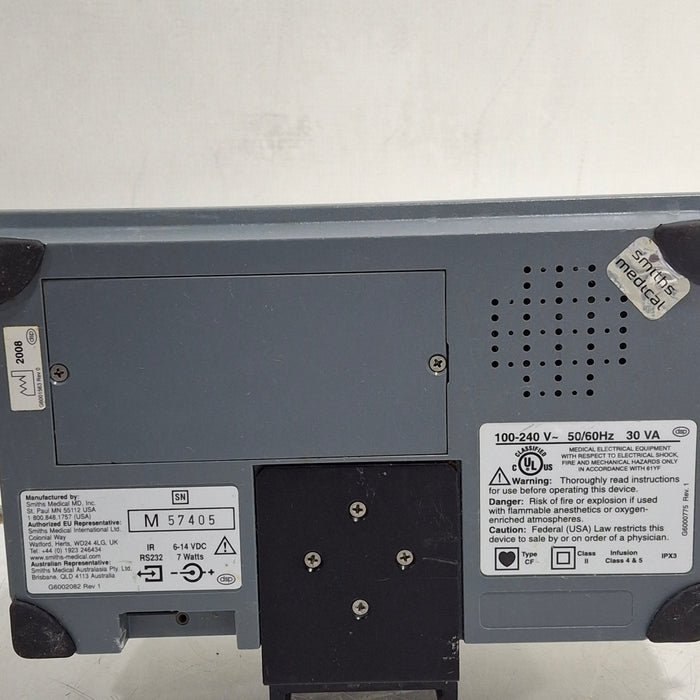 Smiths Medical Medfusion 3500 Version 5 Syringe Infusion Pump