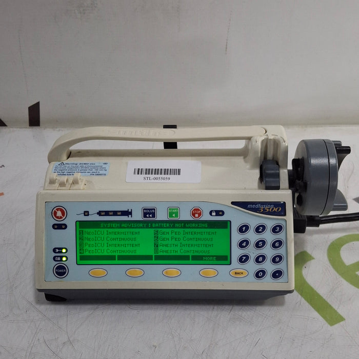 Smiths Medical Medfusion 3500 Version 5 Syringe Infusion Pump