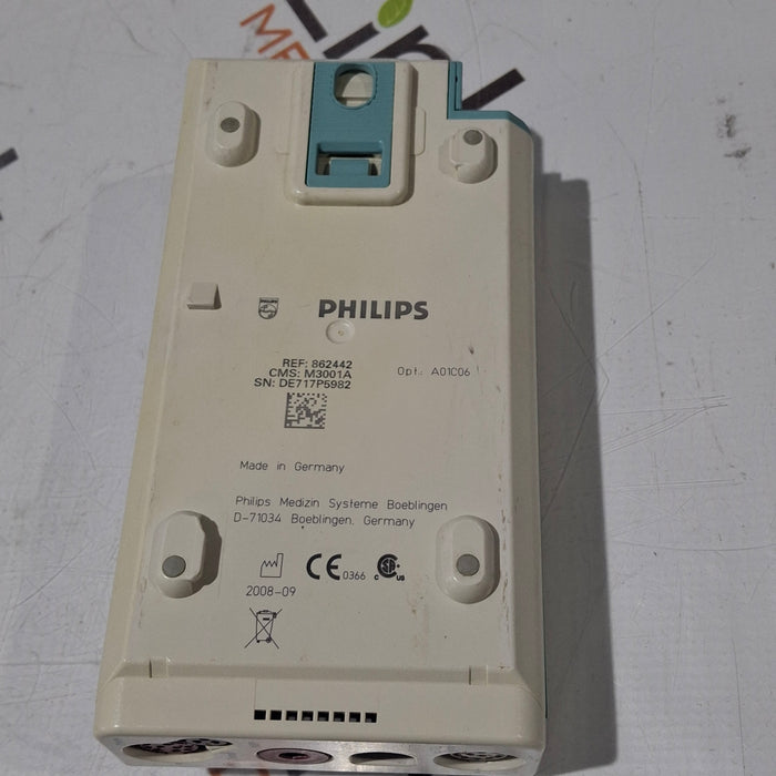 Philips M3001A-A01C06 Fast SpO2, NIBP, ECG, Temp, IBP MMS Module