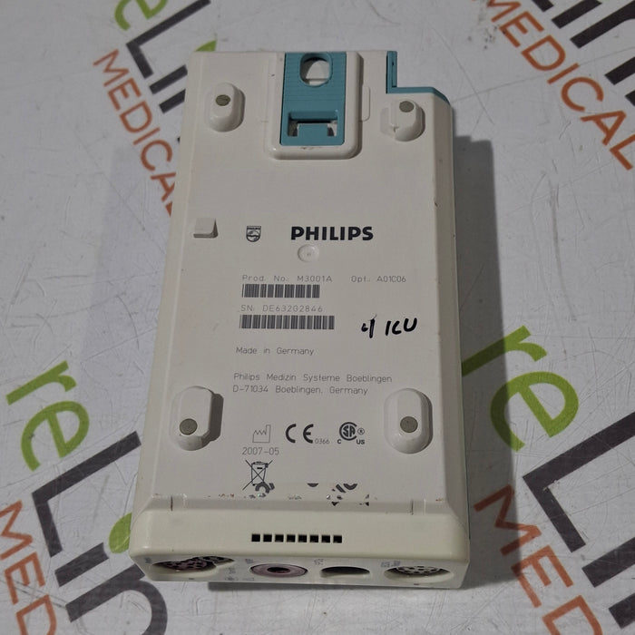 Philips M3001A-A01C06 Fast SpO2, NIBP, ECG, Temp, IBP MMS Module