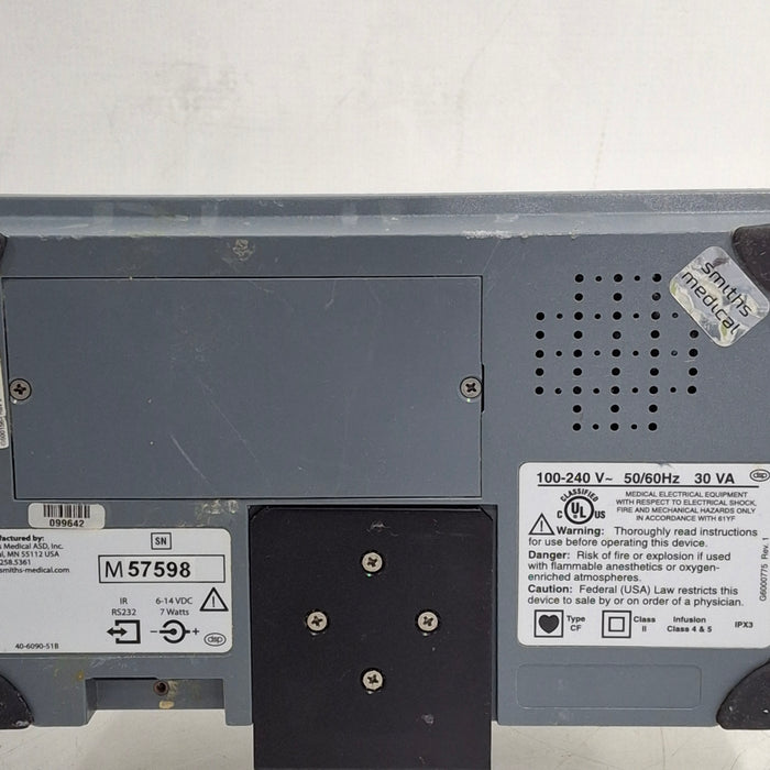 Smiths Medical Medfusion 3500 Version 5 Syringe Infusion Pump