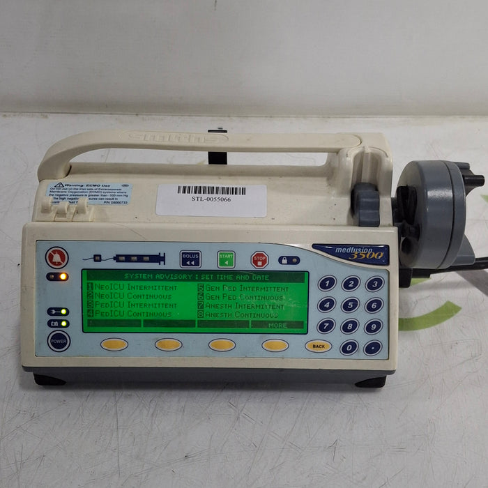 Smiths Medical Medfusion 3500 Version 5 Syringe Infusion Pump