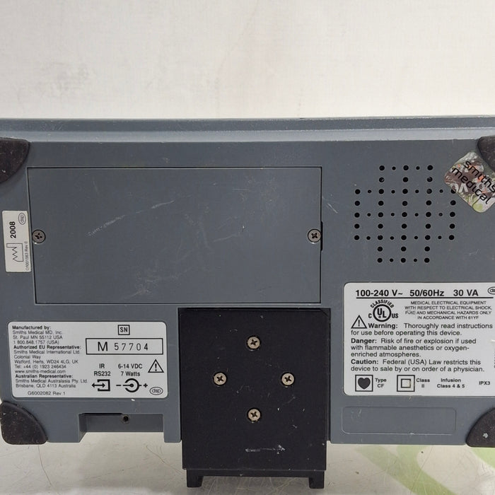 Smiths Medical Medfusion 3500 Version 5 Syringe Infusion Pump