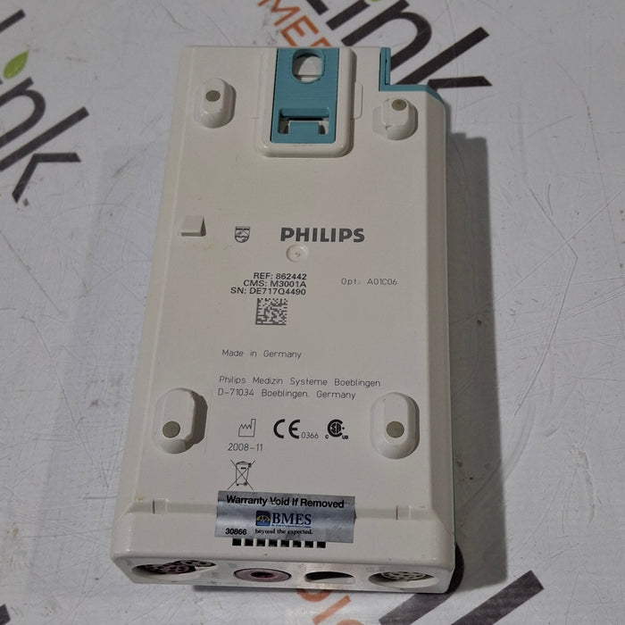 Philips M3001A-A01C06 Fast SpO2, NIBP, ECG, Temp, IBP MMS Module