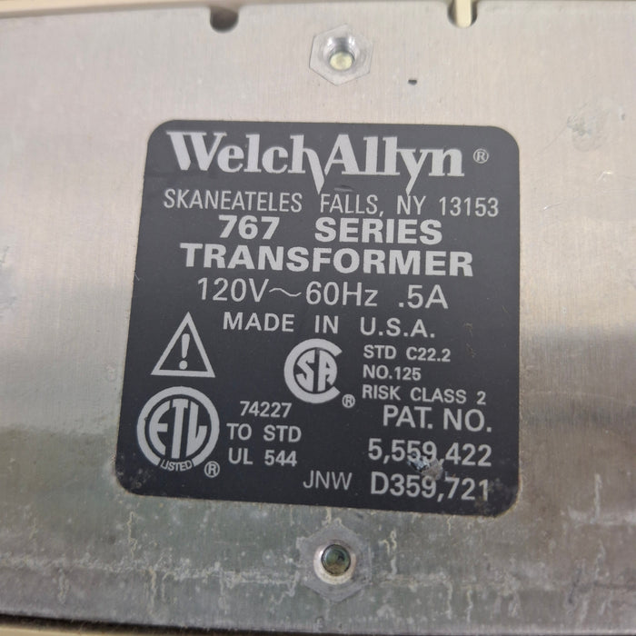 Welch Allyn 767 Otoscope/Ophthalmoscope Wall Tranformer