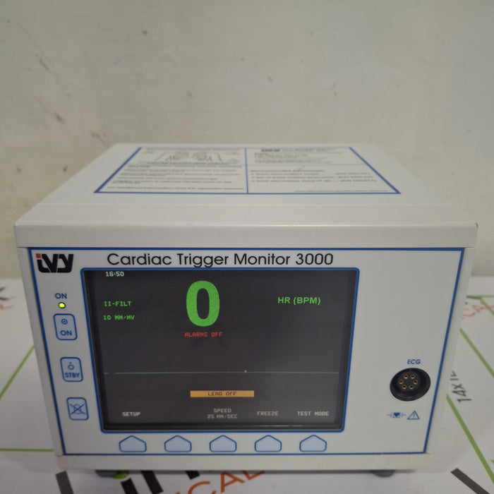 Ivy Biomedical Cardiac Trigger 3000 Patient Monitor