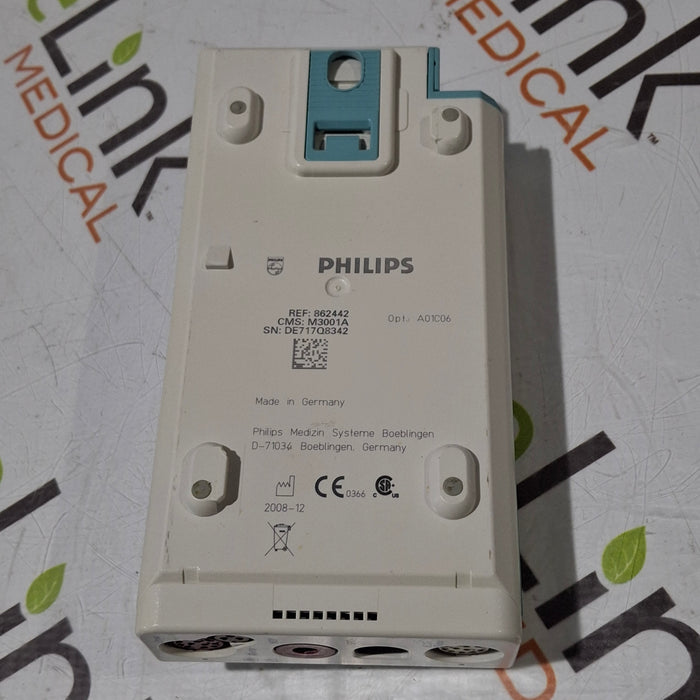 Philips M3001A-A01C06 Fast SpO2, NIBP, ECG, Temp, IBP MMS Module